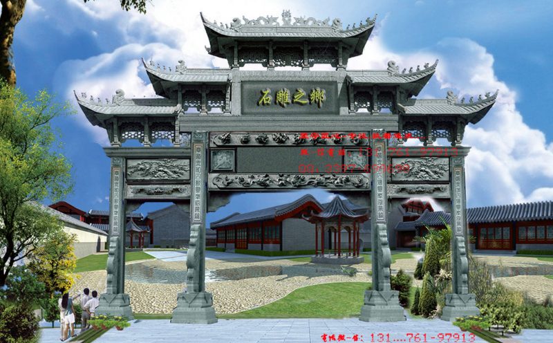 青石石石雕牌坊的文化以及雕刻內(nèi)容有什么作用？